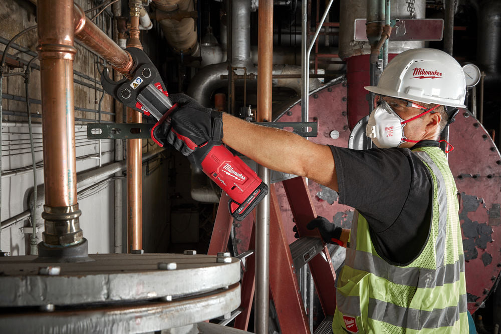 Milwaukee M18 ONEBLHPT-302C - Pressatrice idraulica a batteria 18V Geberit Mapress ONE-KEY, 2 x 3Ah