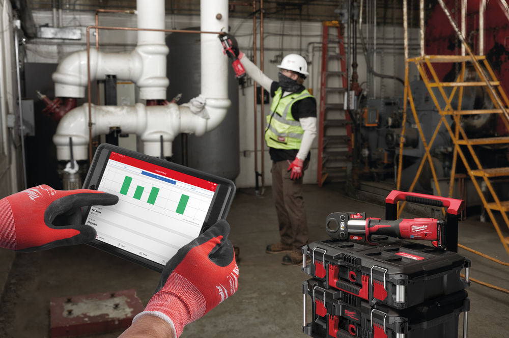 Milwaukee M18 ONEBLHPT-302C - Pressatrice idraulica a batteria 18V Geberit Mapress ONE-KEY, 2 x 3Ah