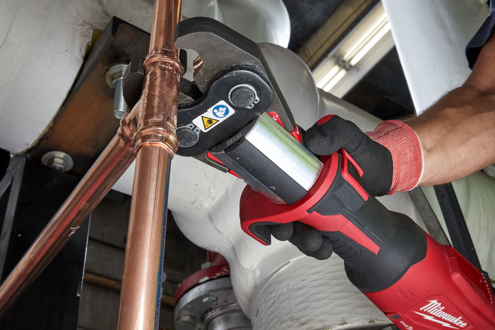 Milwaukee M18 ONEBLHPT-302C - Pressatrice idraulica a batteria 18V Geberit Mapress ONE-KEY, 2 x 3Ah