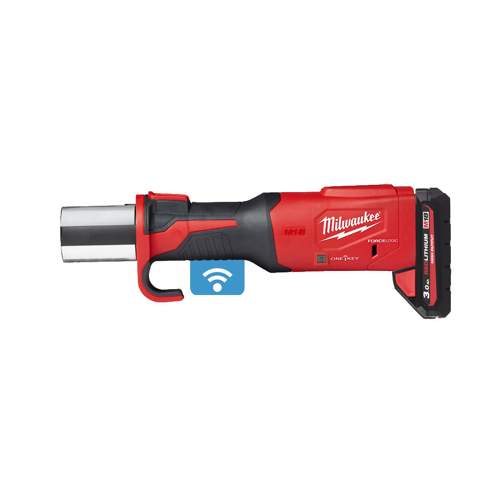 Milwaukee M18 ONEBLHPT-302C - Pressatrice idraulica a batteria 18V Geberit Mapress ONE-KEY, 2 x 3Ah