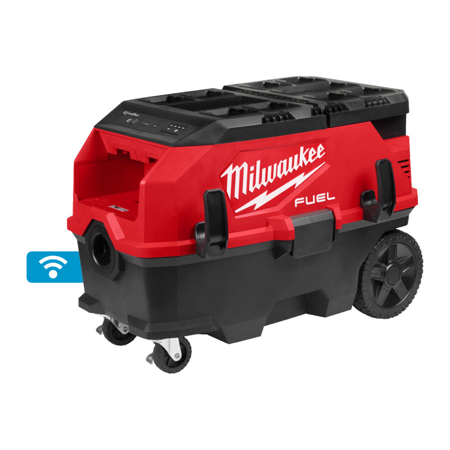Milwaukee M18 ONEF2VC34M-0 - Aspiratore a batteria 18V o filo in classe M con doppia batteria e VacLink