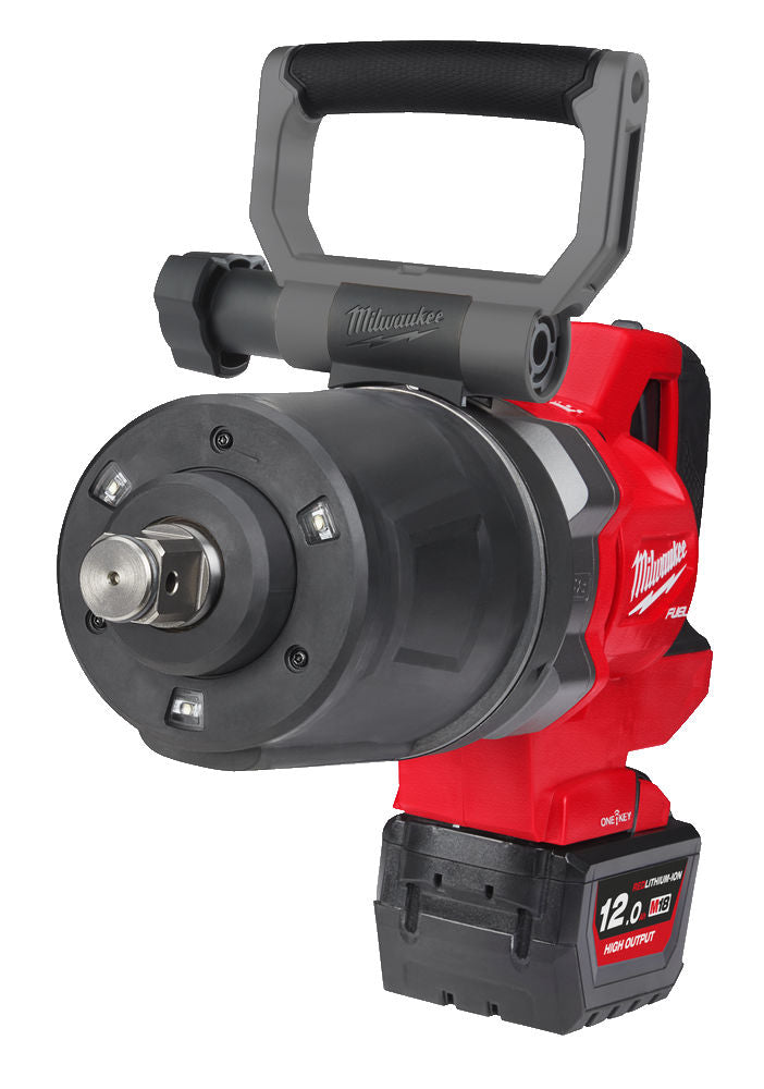Milwaukee M18 ONEFHIWF1DS-121C - Avvitatore ad impulsi ad altissima potenza M18 FUEL™ ONE-KEY™ con attacco 1" F utilizzo orizzontale maniglia