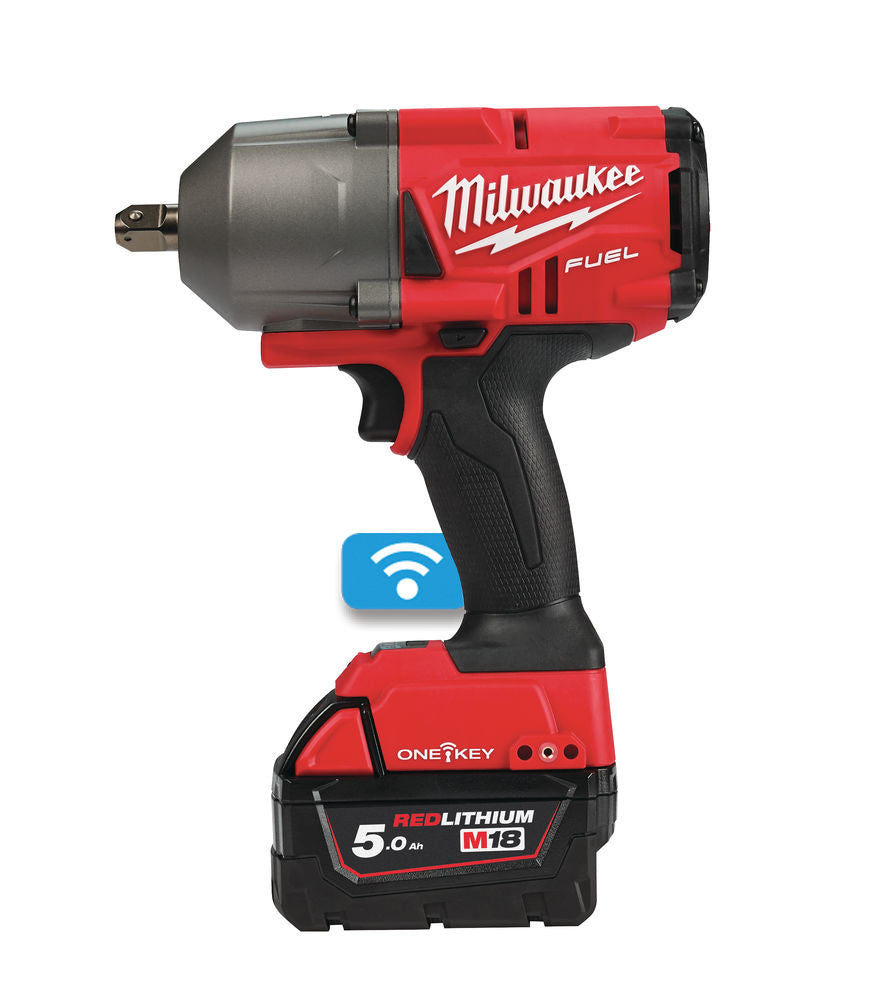 Milwaukee M18 ONEFHIWP12-502X - Avvitatore a impulsi alta potenza 18 Volt 1/2" FUEL ONE KEY - 2 x 5Ah