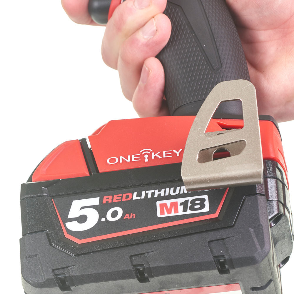 Milwaukee M18 ONEID2-502X - Avvitatore a impulsi a batteria 18 Volt 1/4" FUEL ONE KEY - 2 x 5Ah