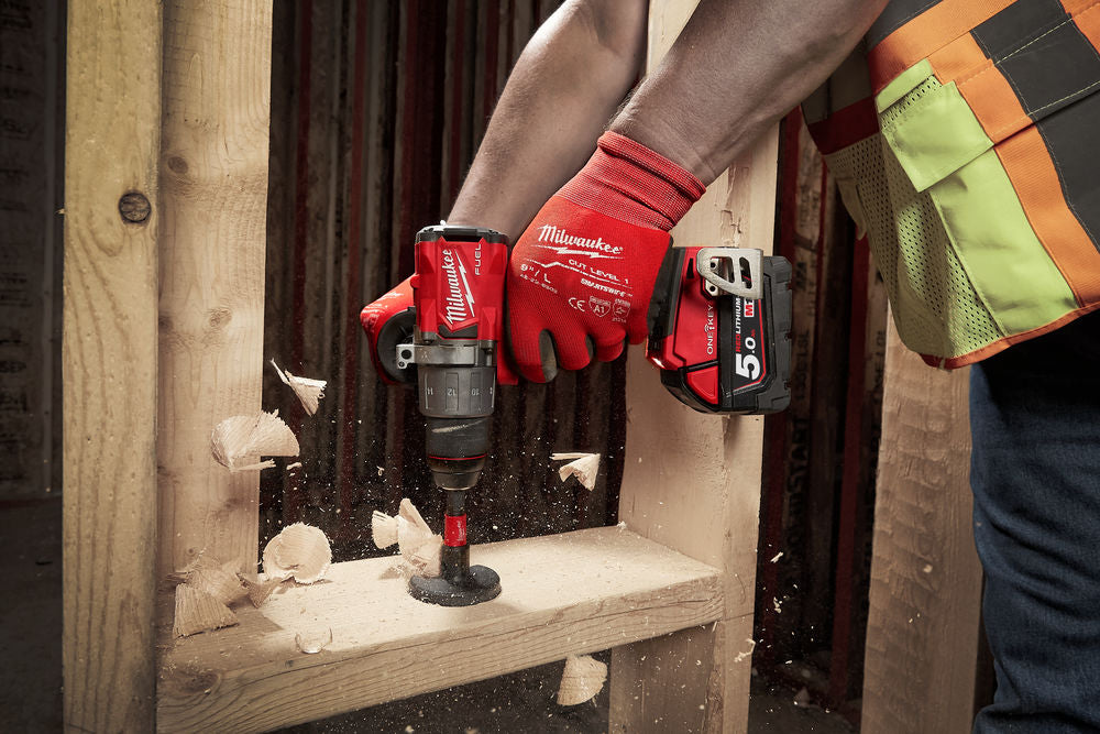 Milwaukee M18 ONEPD2-502X - Trapano battente 18 Volt 5,0Ah Tecnologia FUEL ONE KEY valigetta HeavyDuty
