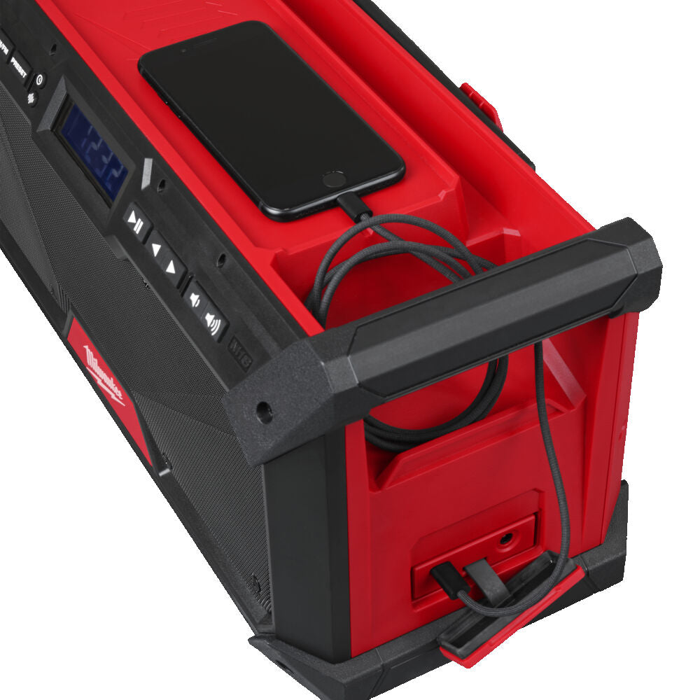Milwaukee M18 RADDAB+G2-0 - Radio DAB+ da cantiere a batteria 18V e a corrente 