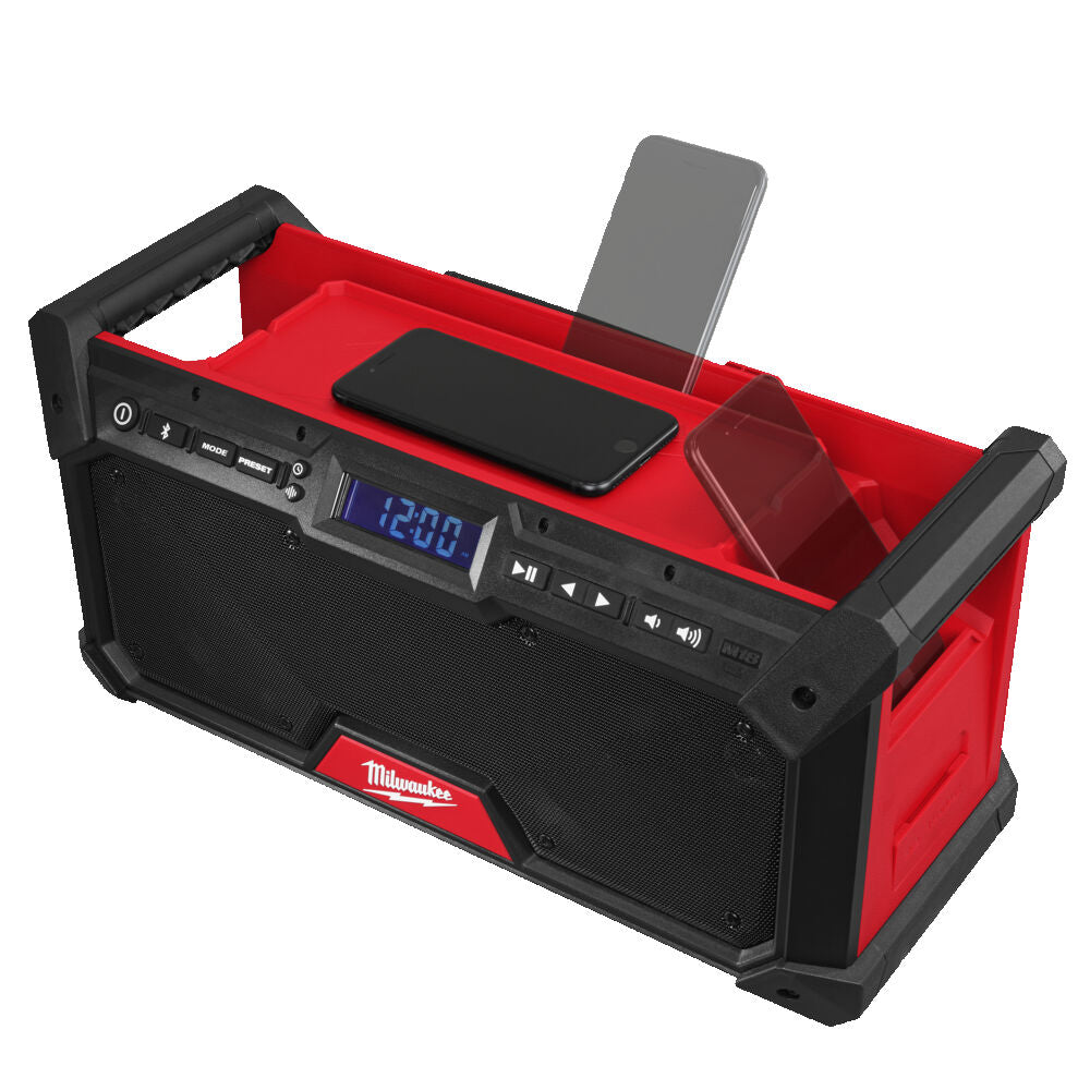 Milwaukee M18 RADDAB+G2-0 - Radio DAB+ da cantiere a batteria 18V e a corrente 