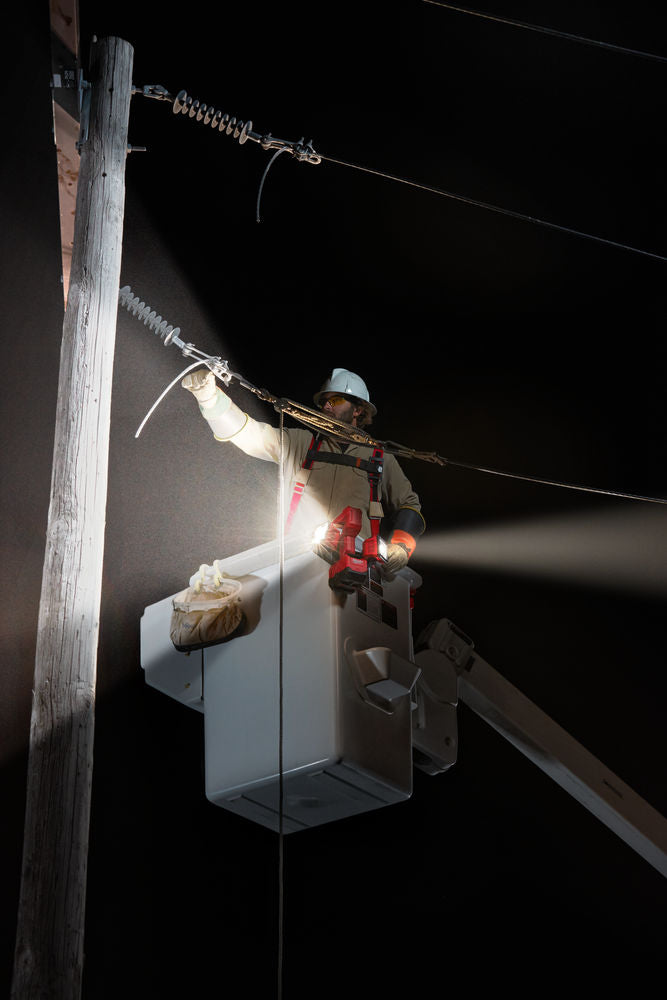 Milwaukee M18 UBL-0 - Lampada led doppia testa orientabile li-ion 18V, solo corpo