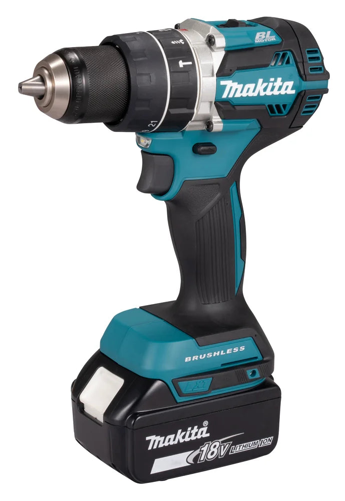 Trapano avvitatore a percussione Makita DHP484 18V con mandrino autoserrante da 13 mm