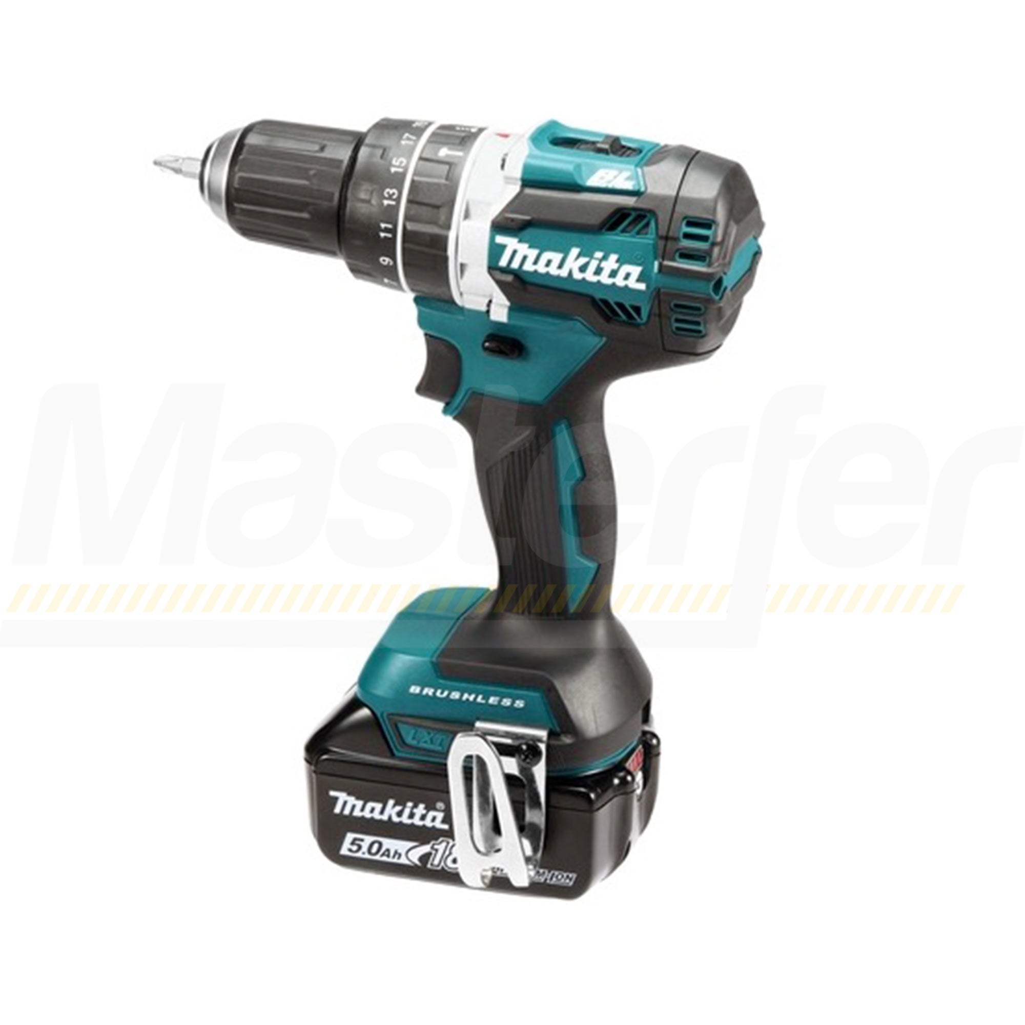 Makita DLX2250TJ1 - Kit utensili a batteria 18V,  Trapano avvitatore + Avvitatore a impulsi 2 x 5Ah