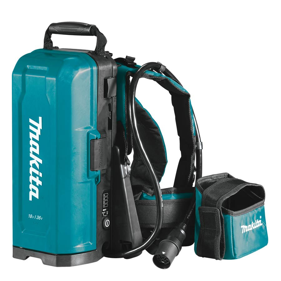 Makita PDC01 - Zaino adattatore per 4 batterie 18V + 2 adattatori (18V - 18V X 2)