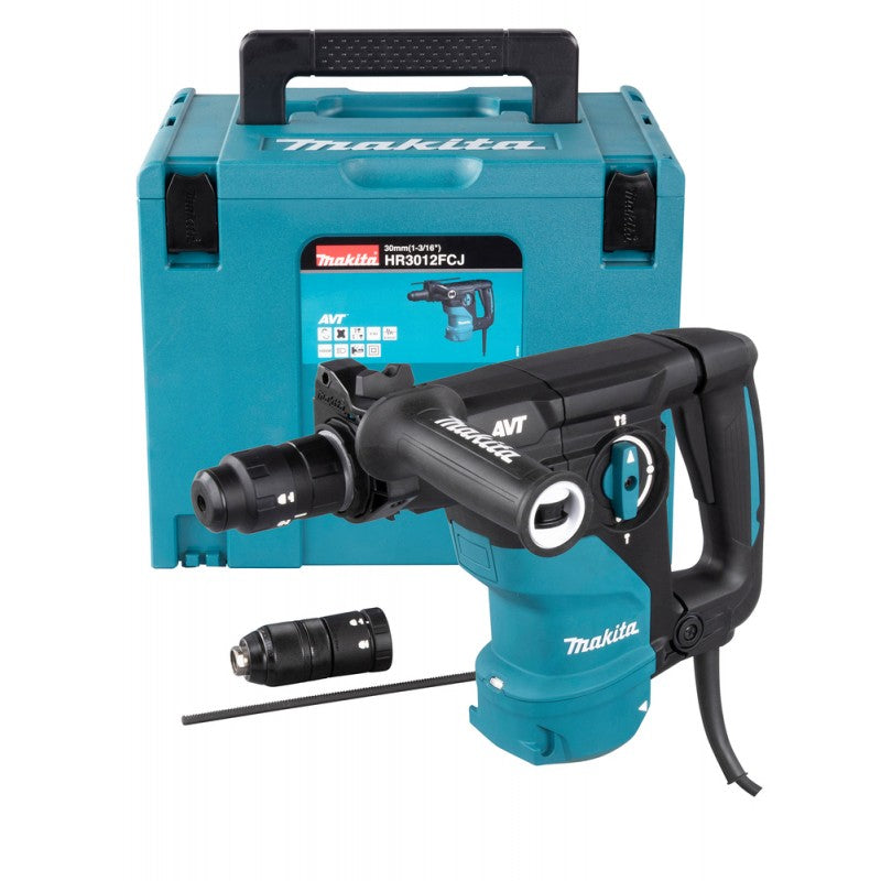 Makita HR3012FCJ - Tassellatore elettrico 4,5 Kg, 1050W doppio mandrino