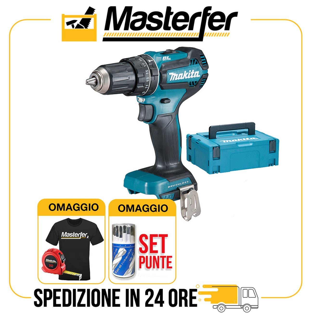 makita dhp485 trapano avvitatore a batteria 18v con valigetta
