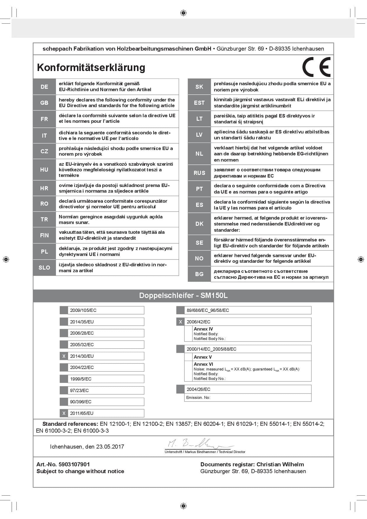 SCHEPPACH sm150l con luce led Smerigliatrice da banco doppia mola da 6" ø 150 400w 220v