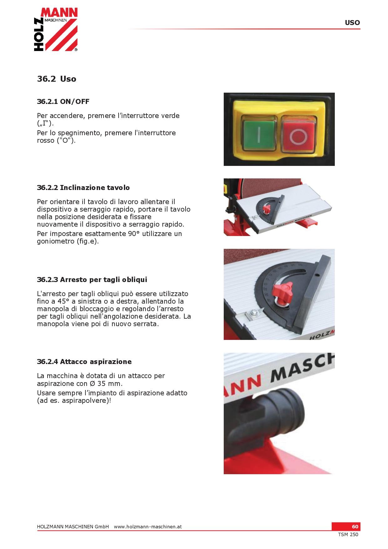 Holzmann TSM 250 - Levigatrice a disco