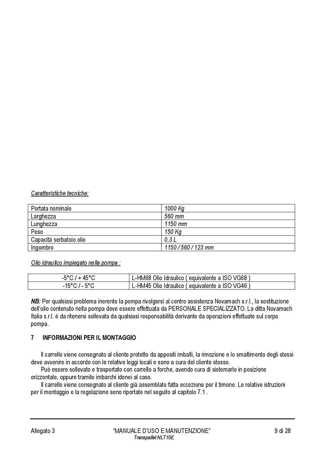 Transpallet NLT10E ribaltatore posizionatore a batterie portata 1000 Kg