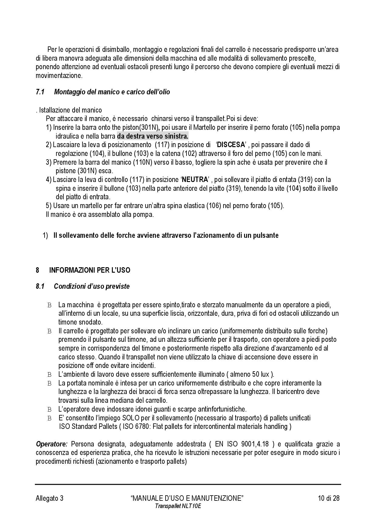 Transpallet NLT10E ribaltatore posizionatore a batterie portata 1000 Kg
