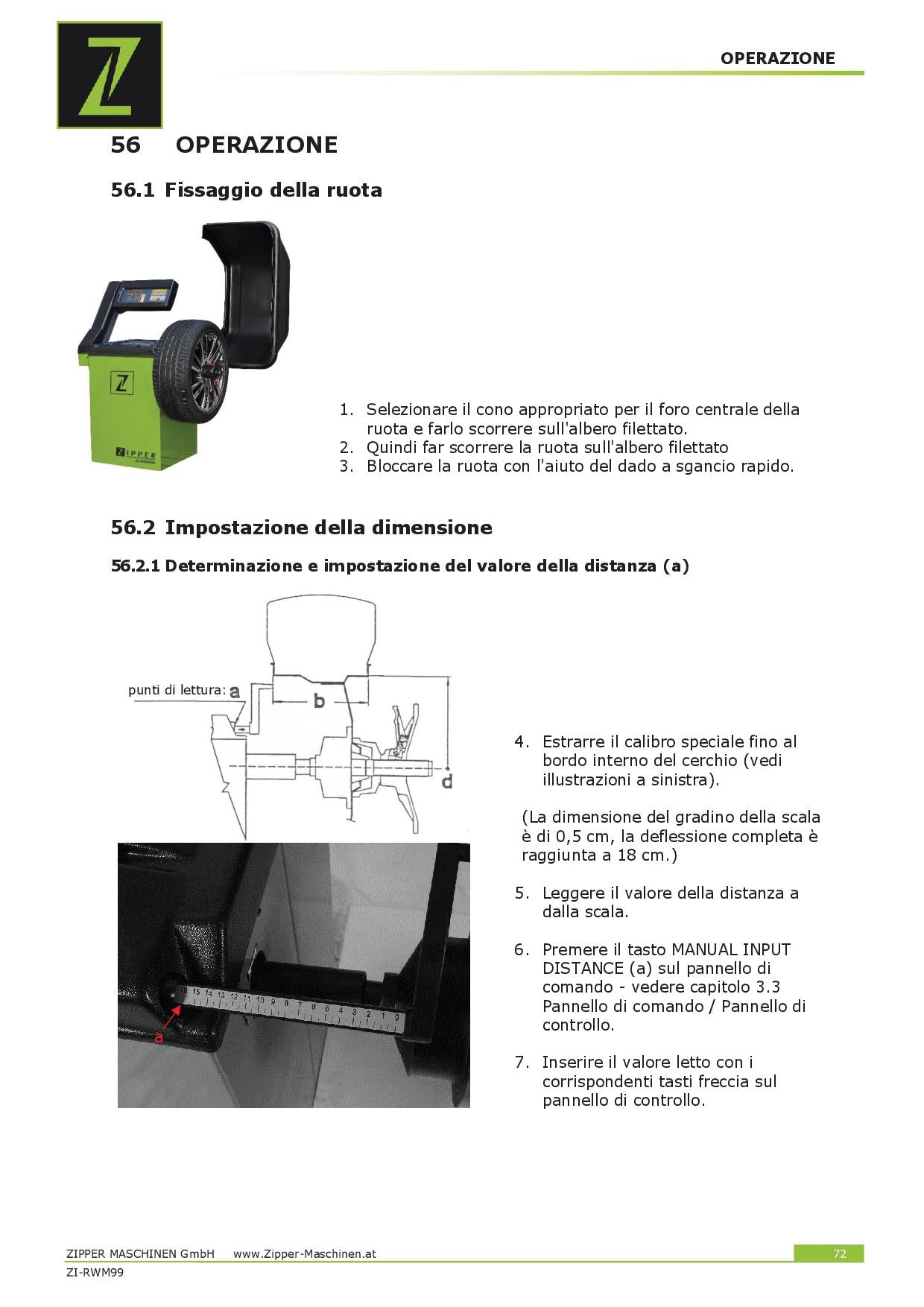 Zipper ZI-RWM99 - Equilibratrice gomme auto Zipper