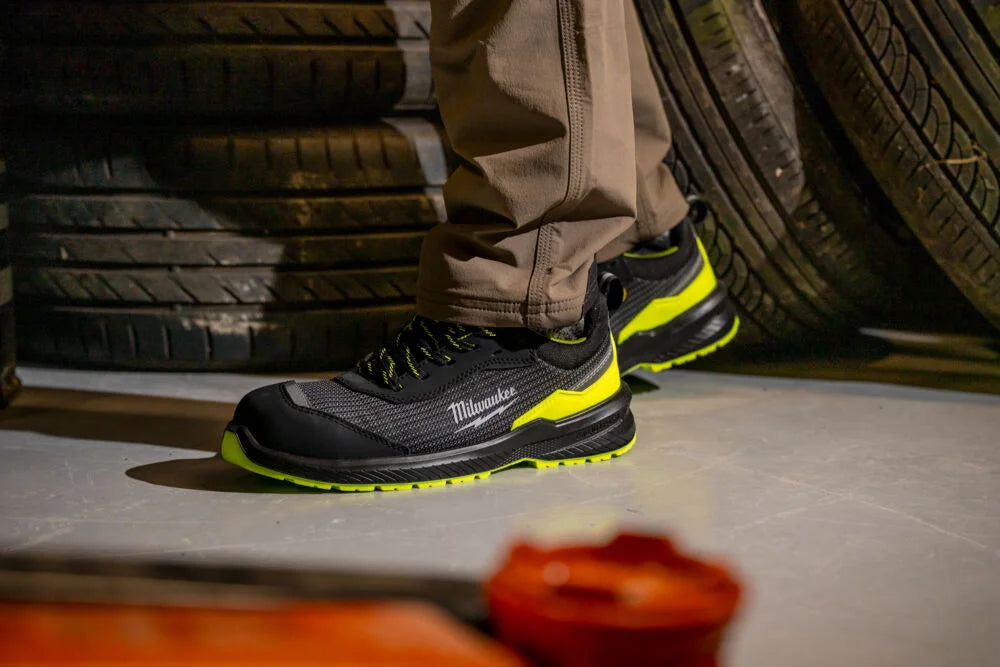Scarpe antinfortunistiche Milwaukee Flextred S1PS alta visibilità, nero-giallo
