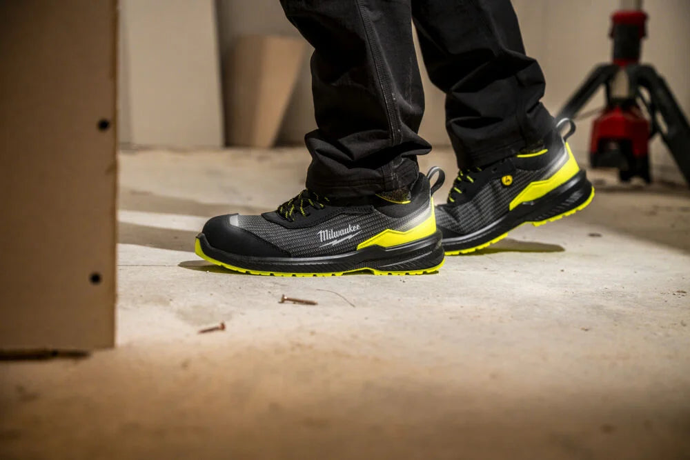 Scarpe antinfortunistiche Milwaukee Flextred S1PS alta visibilità, nero-giallo