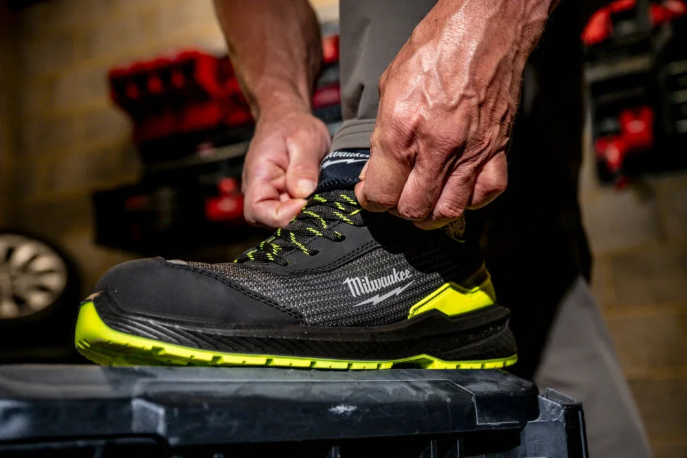Scarpe antinfortunistiche Milwaukee Flextred S1PS alta visibilità, nero-giallo