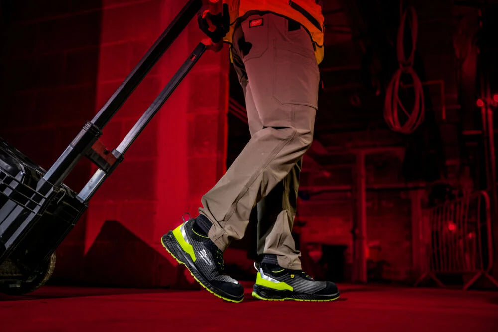 Scarpe antinfortunistiche Milwaukee Flextred S1PS alta visibilità, nero-giallo