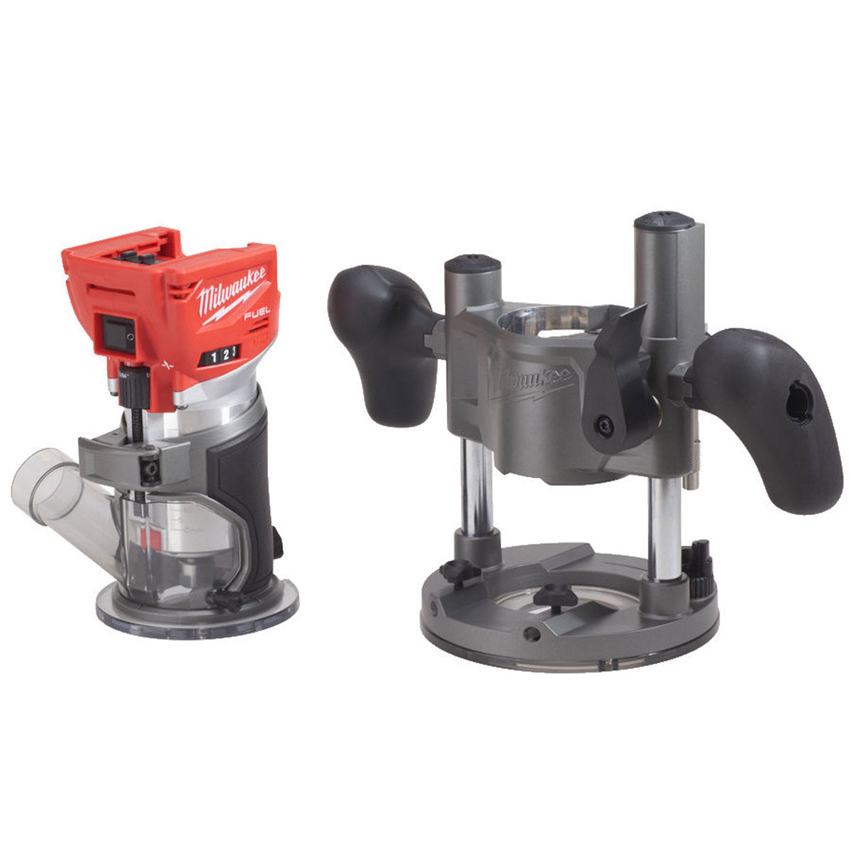 Milwaukee M18FTR8-501X - Fresatrice per legno a batteria M18 Fuel -1 x Batteria 18V 5Ah + Caricabatterie