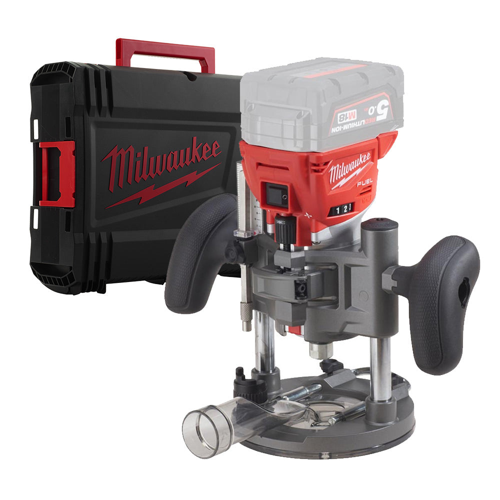 Milwaukee M18 FTR-0X - Fresatrice per legno a batteria M18 Fuel -Solo corpo macchina