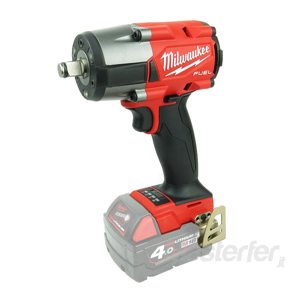 Milwaukee M18 FMTIW2F12-0 - Avvitatore ad impulsi a batteria 18V Fuel,  attacco da 1/2" F lato sinistro