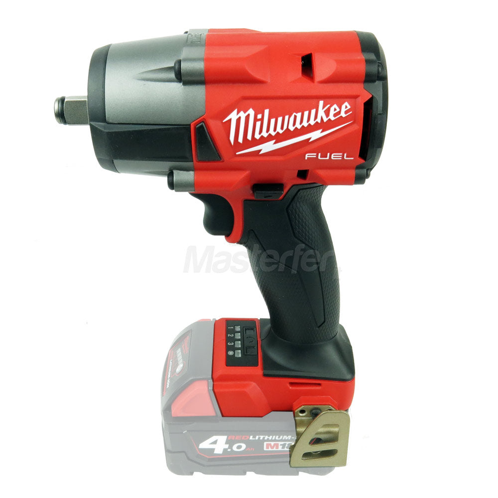 Milwaukee M18 FMTIW2F12-0 - Avvitatore ad impulsi a batteria 18V Fuel,  attacco da 1/2" F vista laterale sinistra