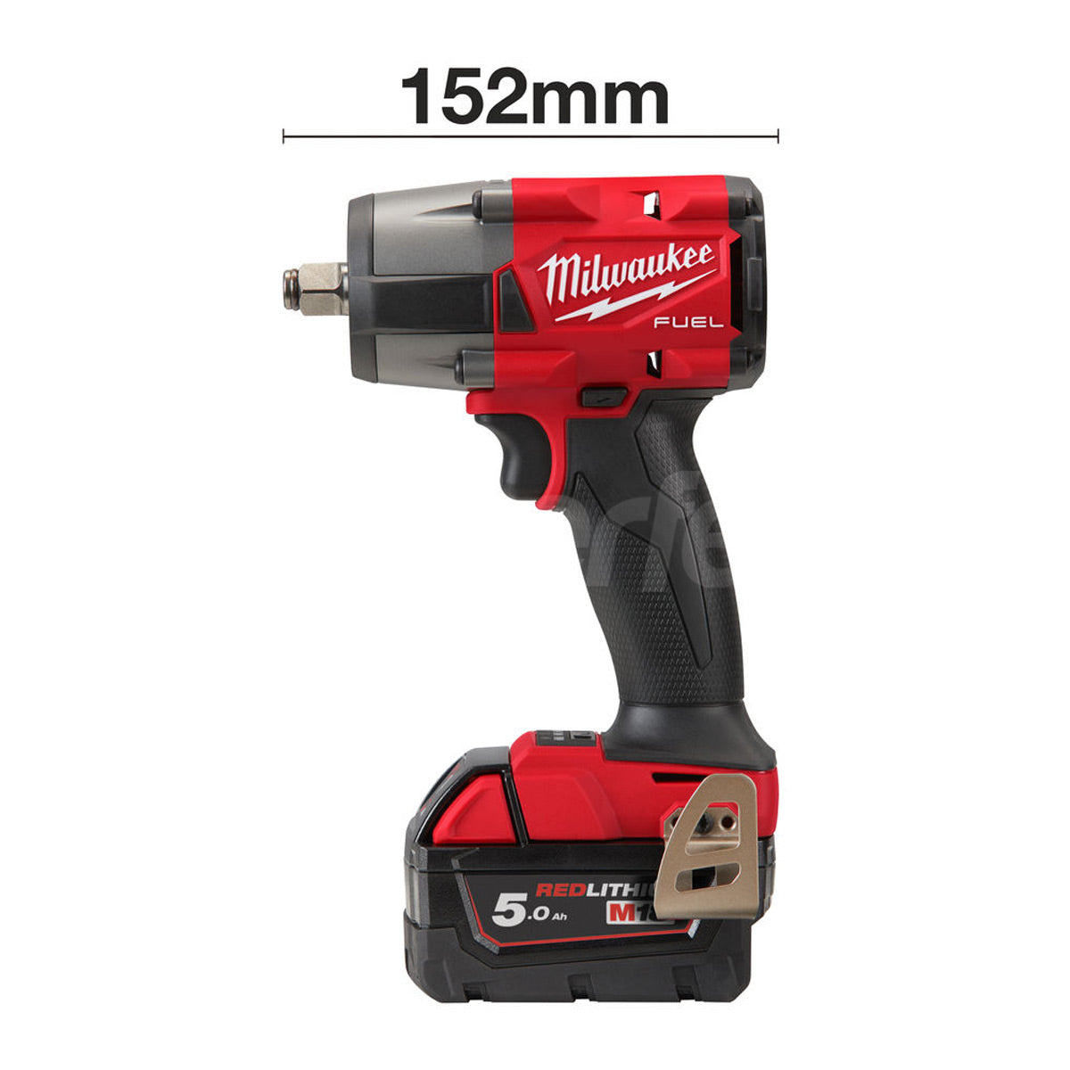 Milwaukee M18 FMTIW2F12-502X - Avvitatore ad impulsi a batteria 18V Fuel, attacco da 1/2" F MISURE