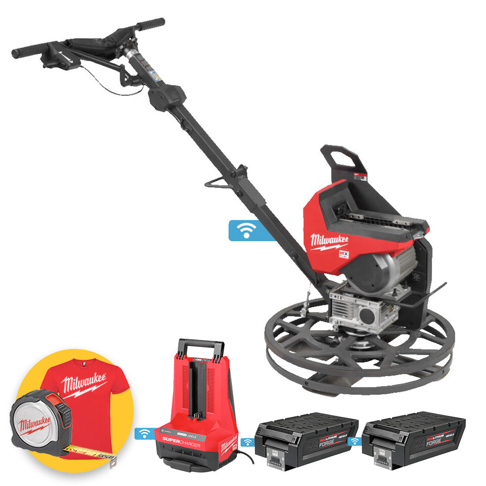 Milwaukee MXF WBT60-122 - Frattazzatrice a batteria MX FUEL - 600 mm - 2 batterie MXF HD812