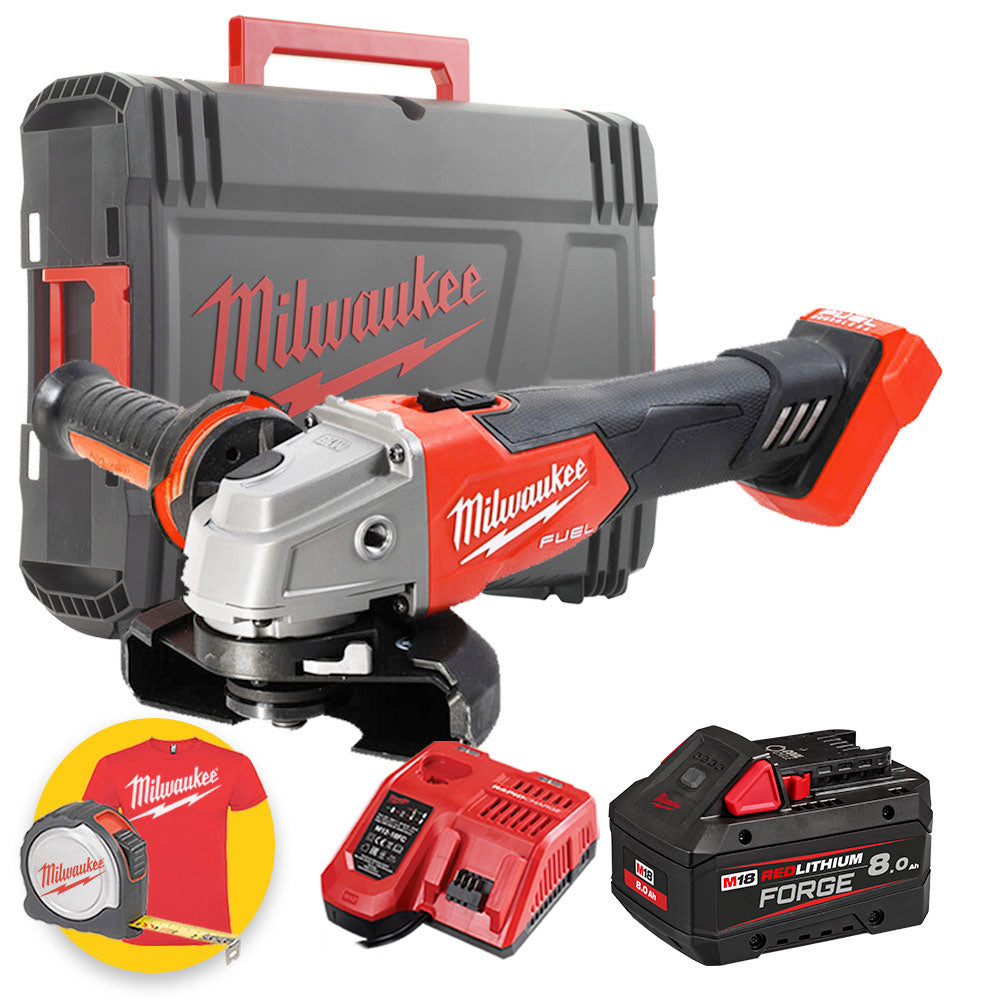 Milwaukee M18 FSAG125X-551X - Smerigliatrice angolare a batteria M18 Fuel - 1 x 5,5 Ah in valigetta 