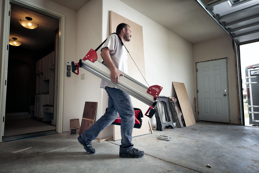 Milwaukee MSL 2000 - Banco carrello porta troncatrici, 2,5 metri in trasporto
