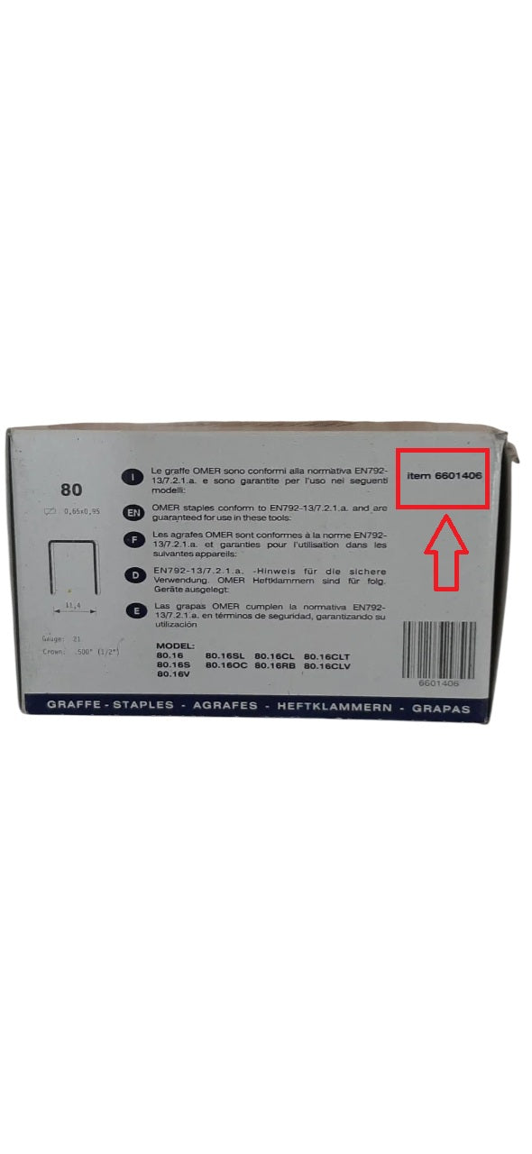 OMER GRAFFE INOX 6601406-C 8014C SERIES 80 14 MM - 9/16"