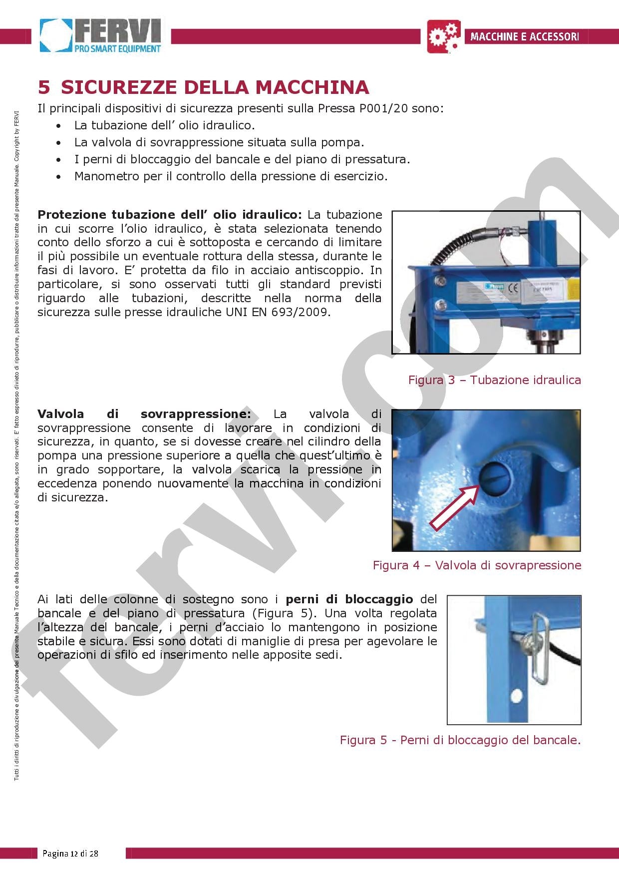 Fervi P001/20 - Pressa manuale idraulica