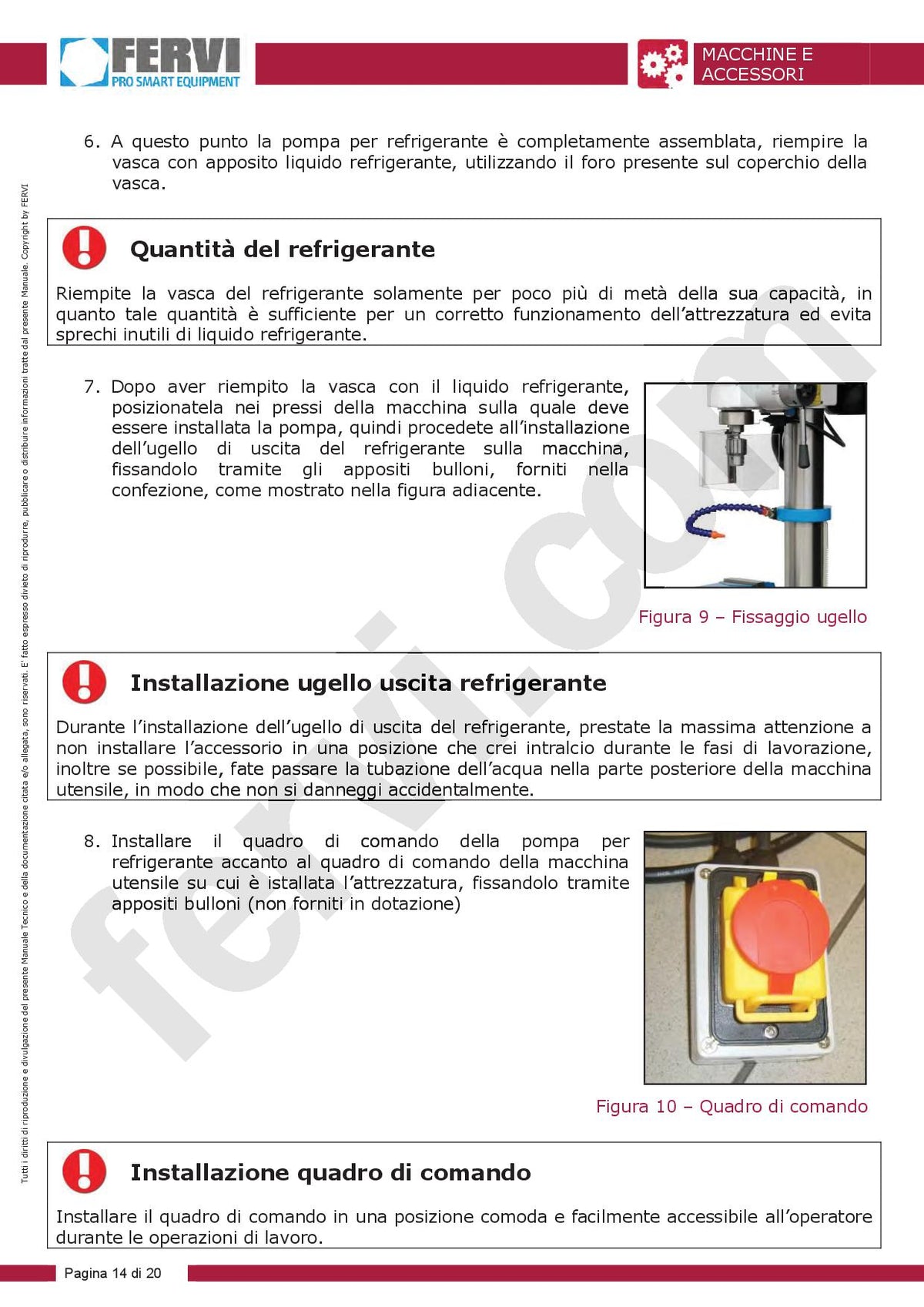 Fervi P018/230V - Kit di refrigerazione per macchine utensili
