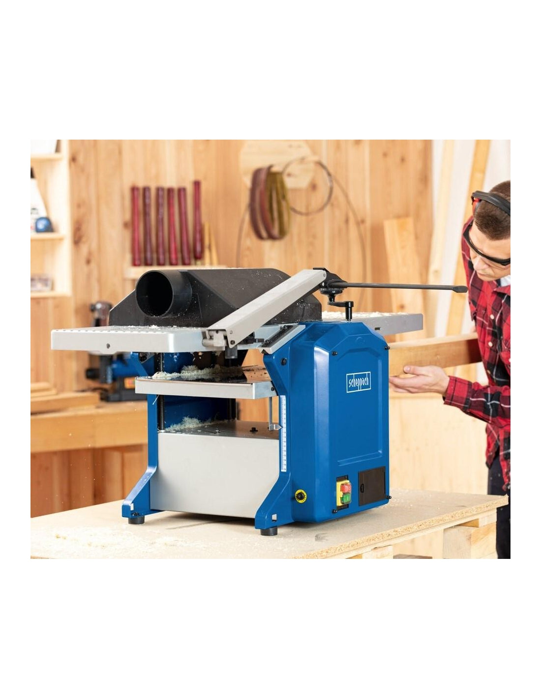 Scheppach HMS1250 - Pialla da banco filo spessore combinata 230V 305 mm 