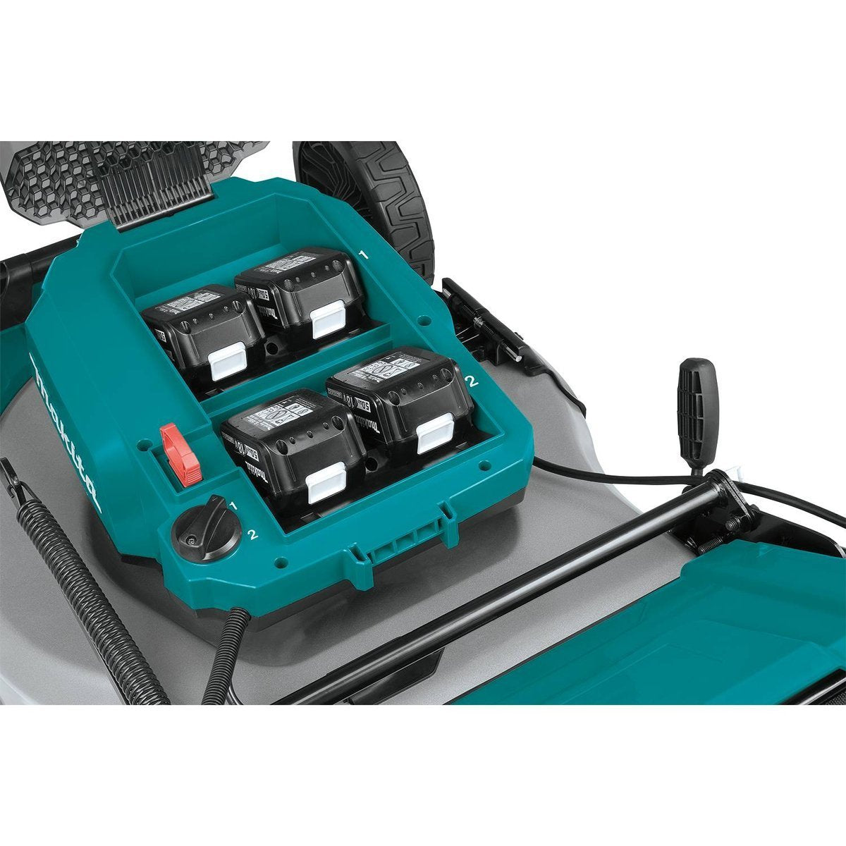 Makita DLM530PT4 - Rasaerba a batteria a spinta 36V (18 + 18) in acciaio - 4 x 5Ah