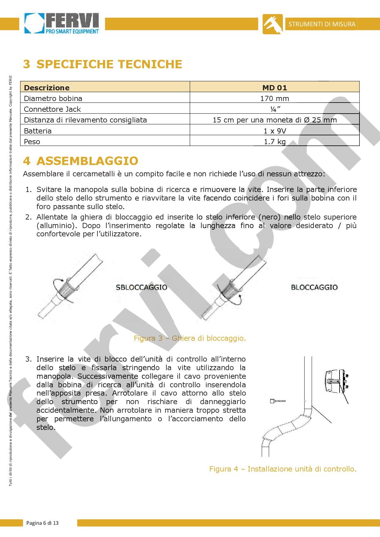 Fervi MD01 - Cercametalli