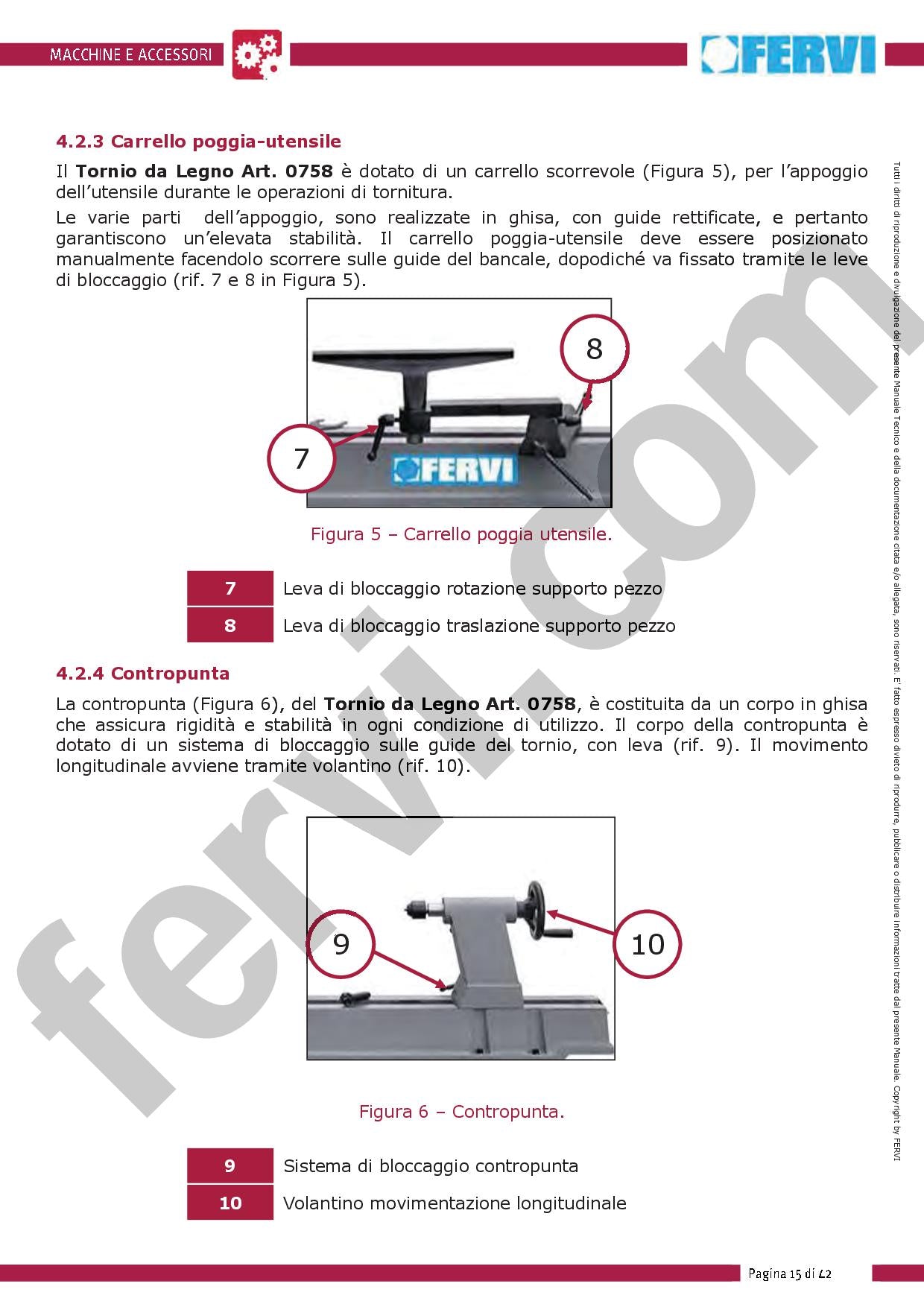 Fervi 0758 - Tornio da legno