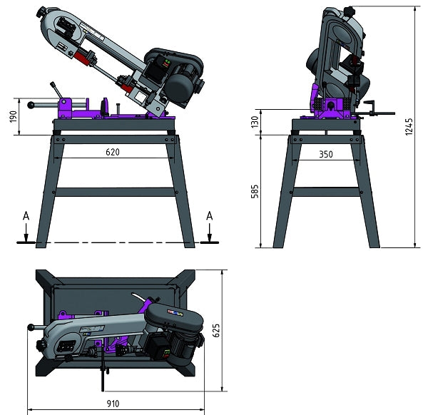 Optimum SP 11V - Segatrice a nastro trasportabile
