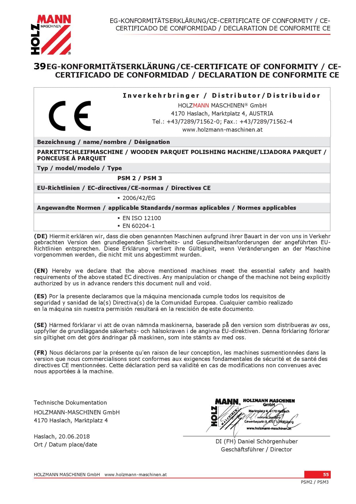 Holzmann PSM2_230V lucidatrice per parquet in legno