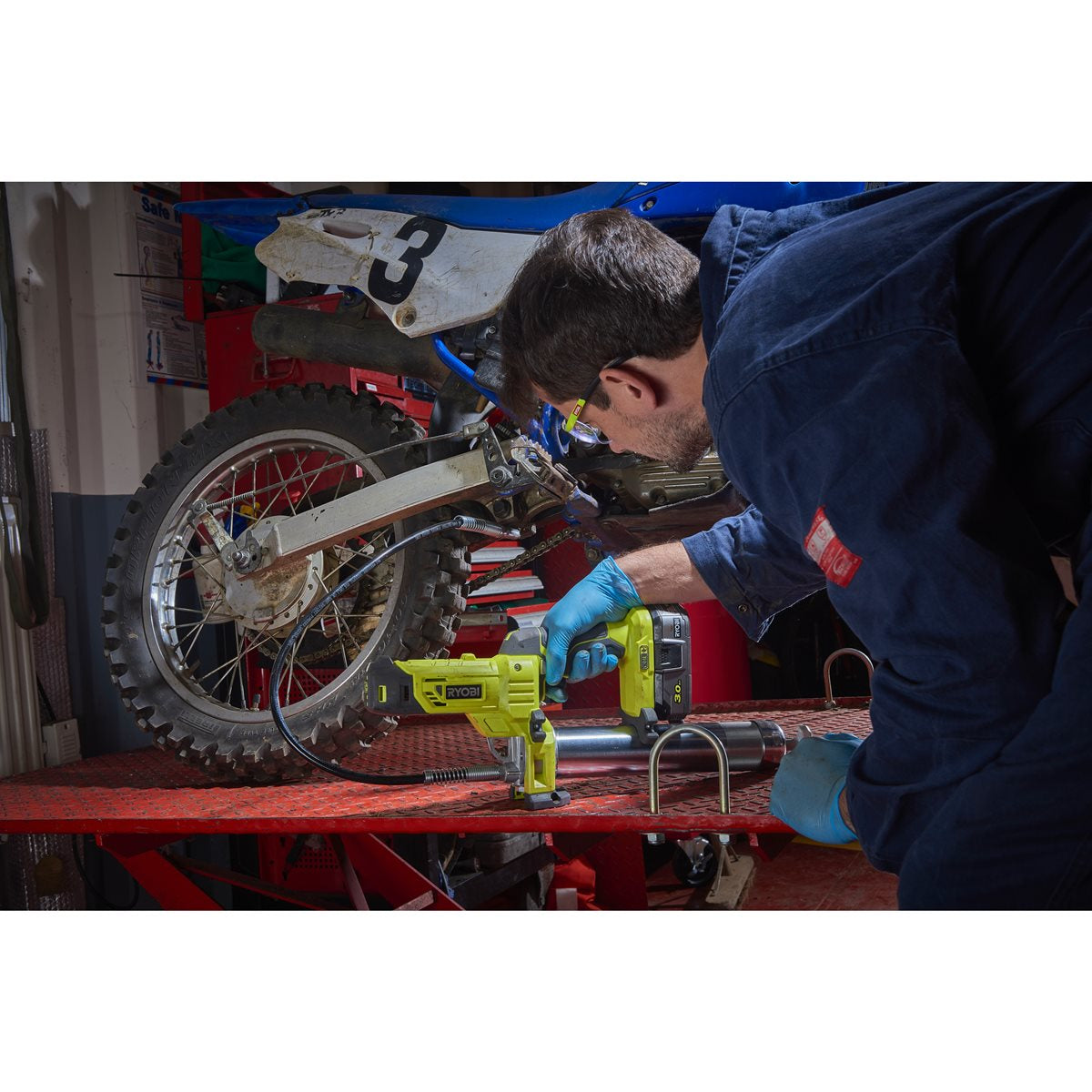 Ryobi R18GG-0 - Pistola ingrassatore per grasso a batteria 18V, solo corpo