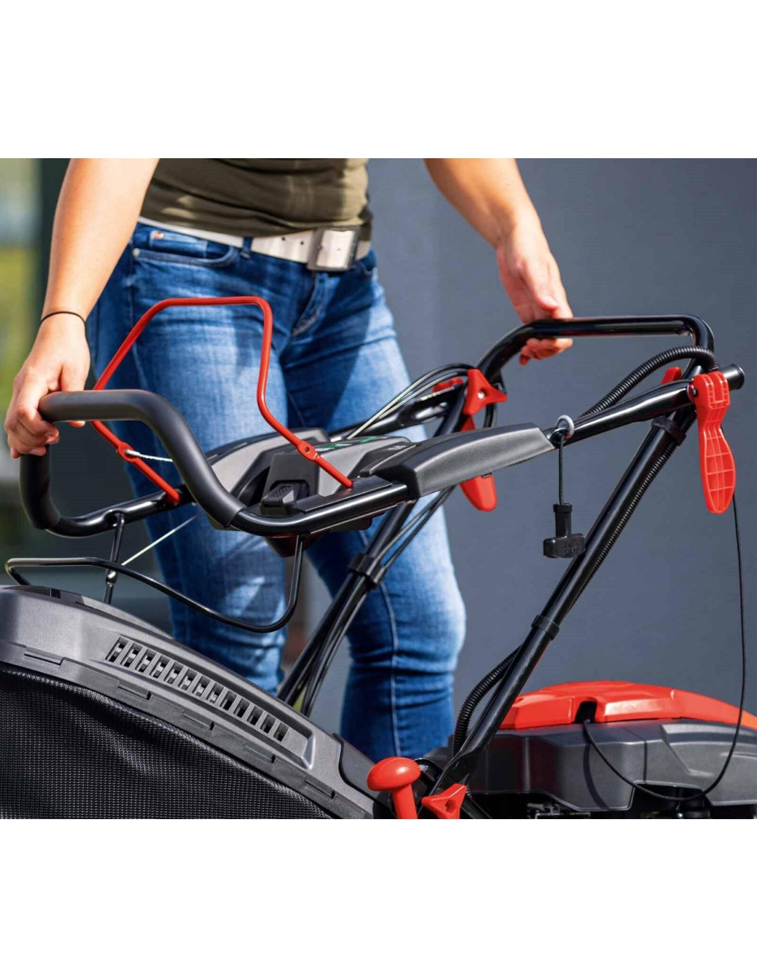 Scheppach MS225-56E - Rasaerba a scoppio semovente avviamento elettrico 225cc - taglio 56cm 