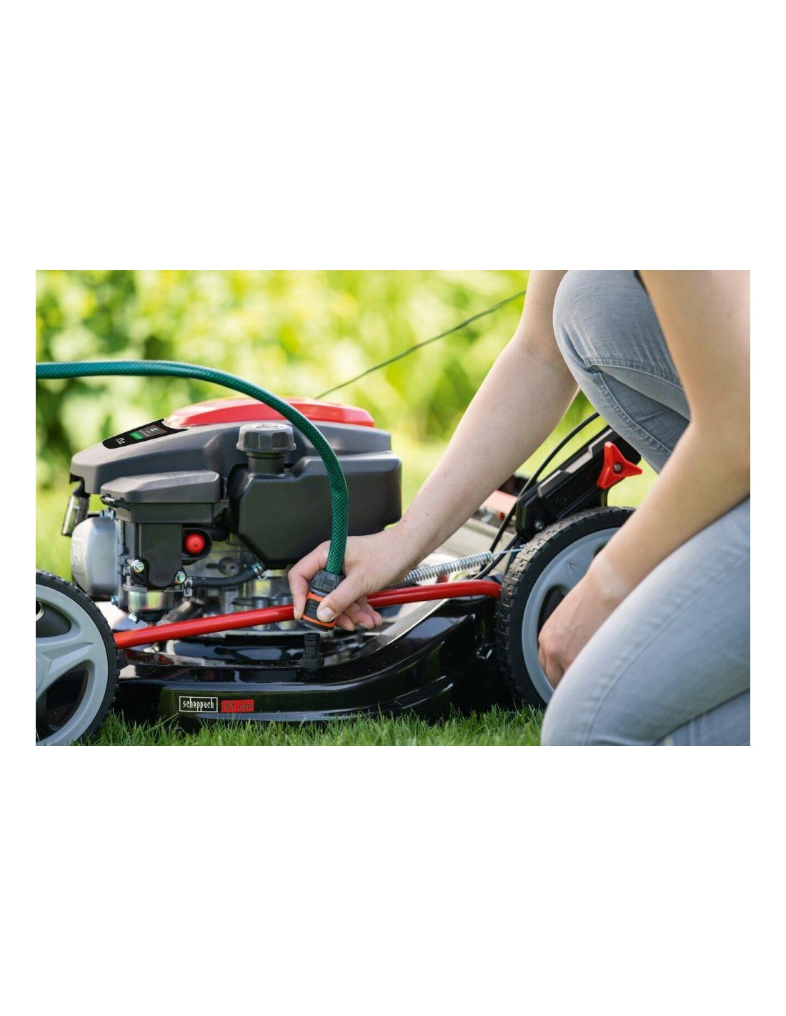 Scheppach MS173-51 - Rasaerba a scoppio trazione semovente 173cc 3 kW - Taglio 51cm