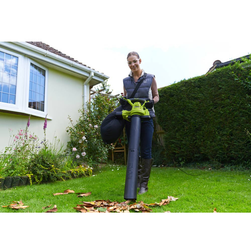 Ryobi RBV3000CSV - Soffiatore/Aspiratore foglie elettrico 3000W 375Km/h