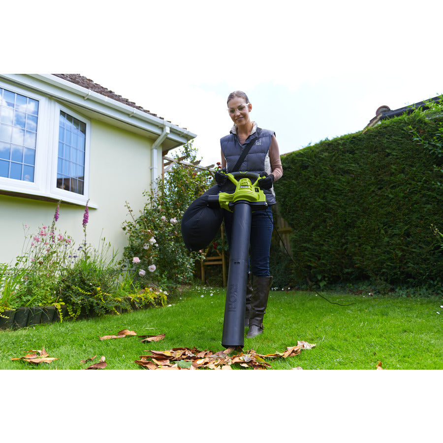 Ryobi RBV3000CSV - Soffiatore/Aspiratore foglie elettrico 3000W 375Km/h