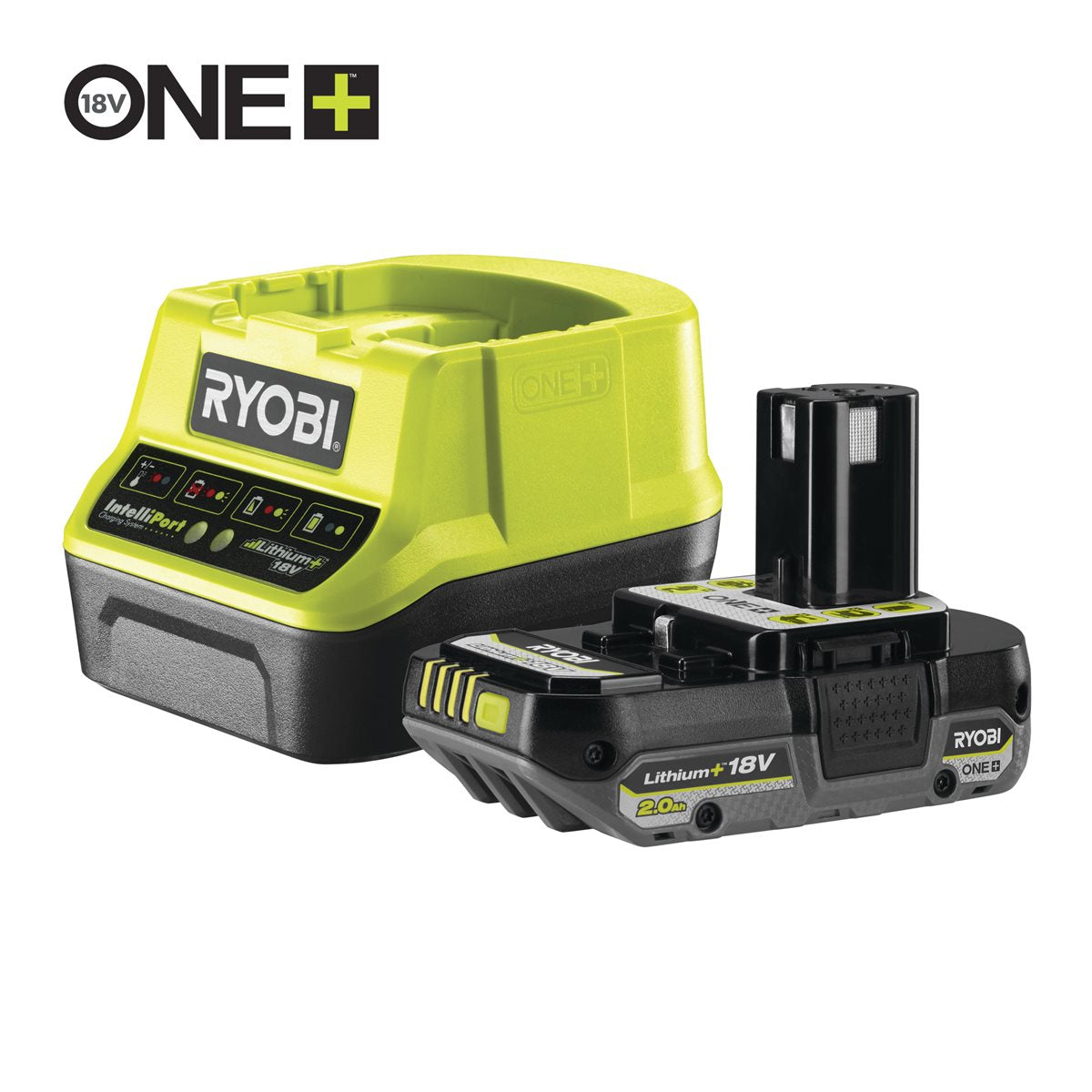 Ryobi RC18120-120C - Kit Batteria e Caricabatterie 18V (1x 2.0Ah)