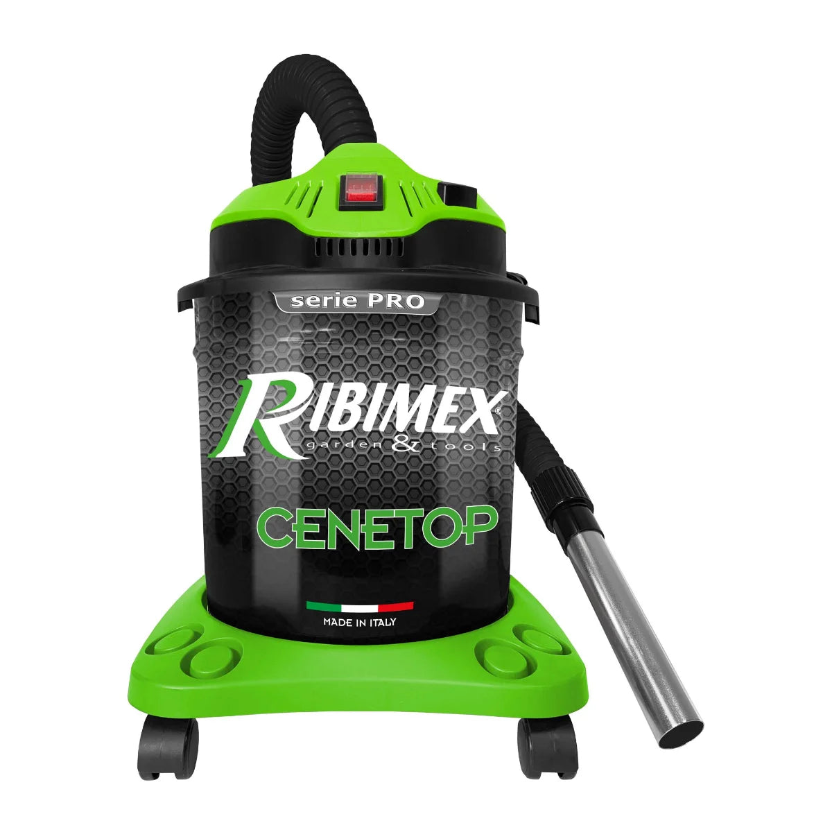 Aspiracenere professionale Ribimex CENETOP - 1200 watt - 18 litri con scuotifiltro , Made In Italy